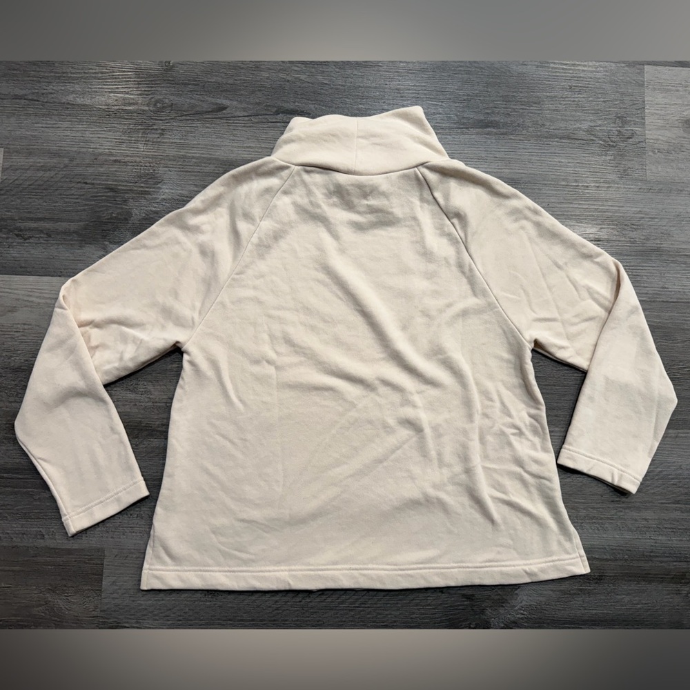 Lou & Grey Soft Cream Terry Turtleneck Sweater - Picture 4 of 8